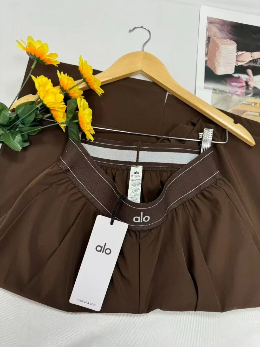 🍂 NWT ALO Yoga Suit Up Trouser Espresso 🤎 Fall Street Style Pants (Regular)